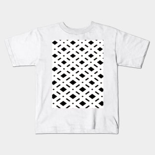 black and white pattern Kids T-Shirt